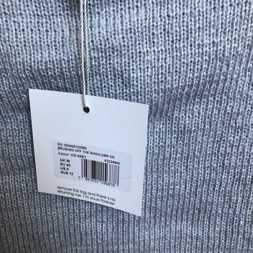 Missguided Gray Crop Sweater